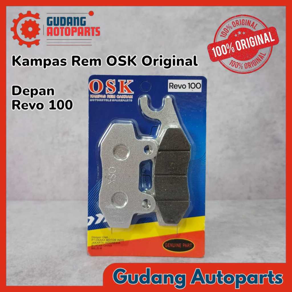 DISCPAD KAMPAS REM DEPAN Revo 100 / KAMPAS REM DEPAN Revo 100