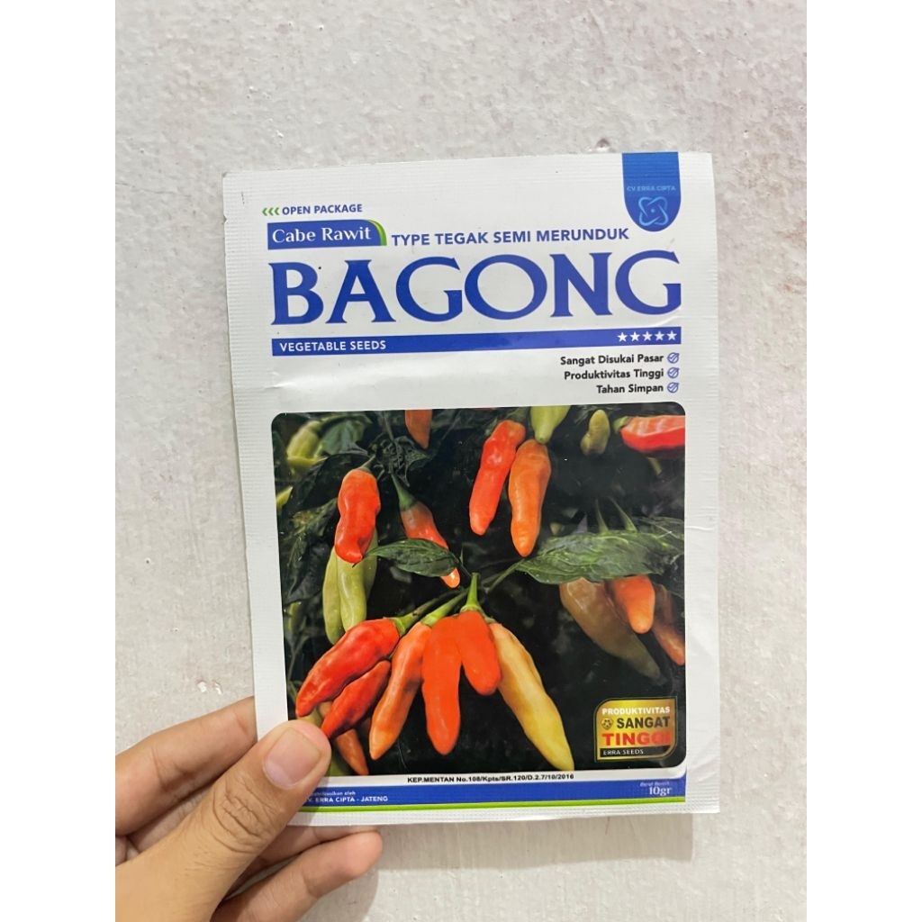 bibit cabe rawit Bagong kemasan 10 gram bibit cabe rawit tipe merunduk