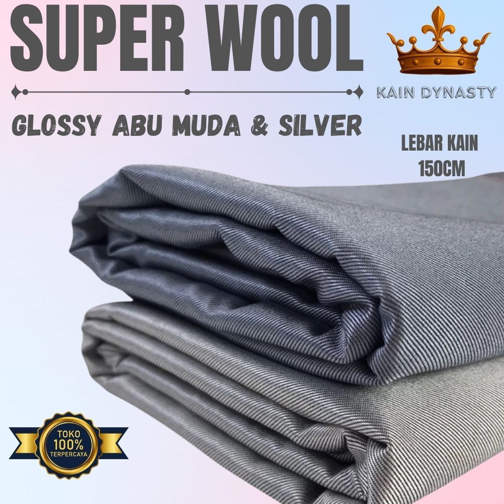 Super wool Cashmere Bahan Mengkilap kain Jas Bahan kain celana Mengkilap