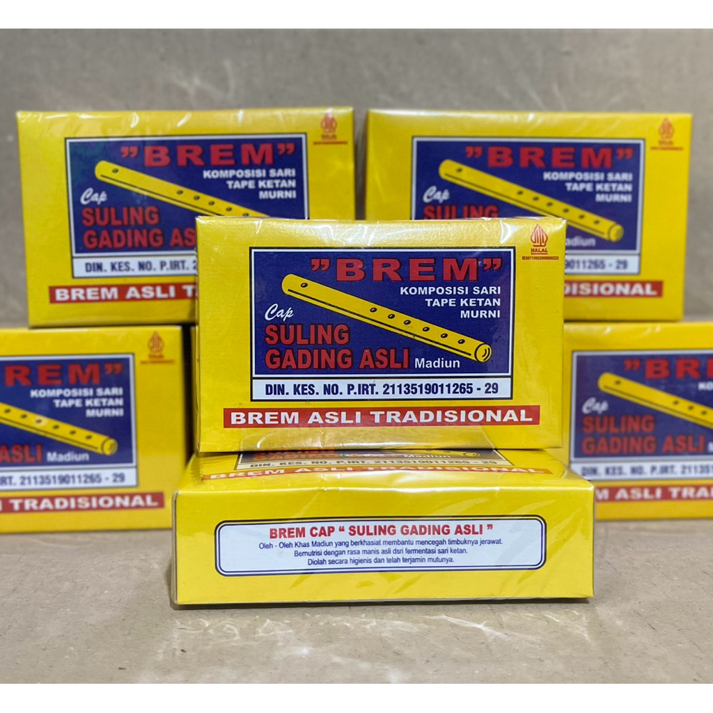 

BREM MADIUN ASLI ORIGINAL CAP SULING GADING ISI 3 BATANG