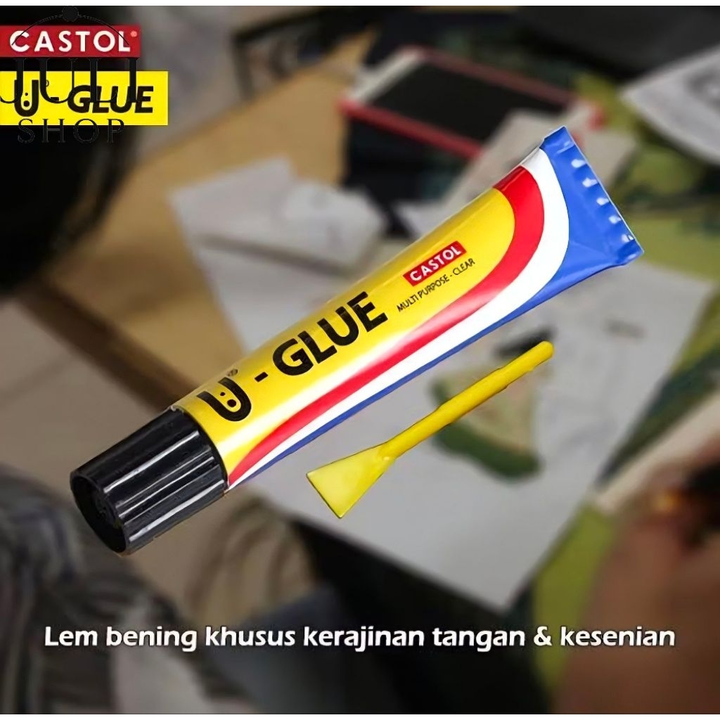 

LEM U-GLUE KEMASAN BARU Tube 20ml/20cc (12Pcs/1Lusin)| Lem Serbaguna