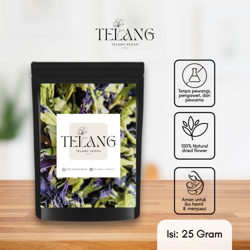 

Bunga Telang (Butterfly pea) 25gram