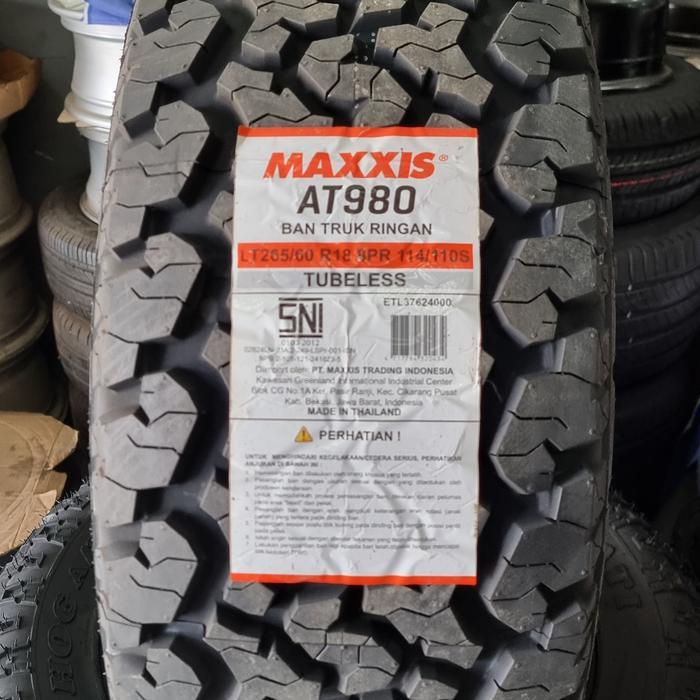 PROMO BAN MAXXIS AT980 265 60 R18/ BAN MAXXIS BRAVO AT980 /BAN MOBIL SEMI OFF ROAD/ BAN MOBIL MAXXIS