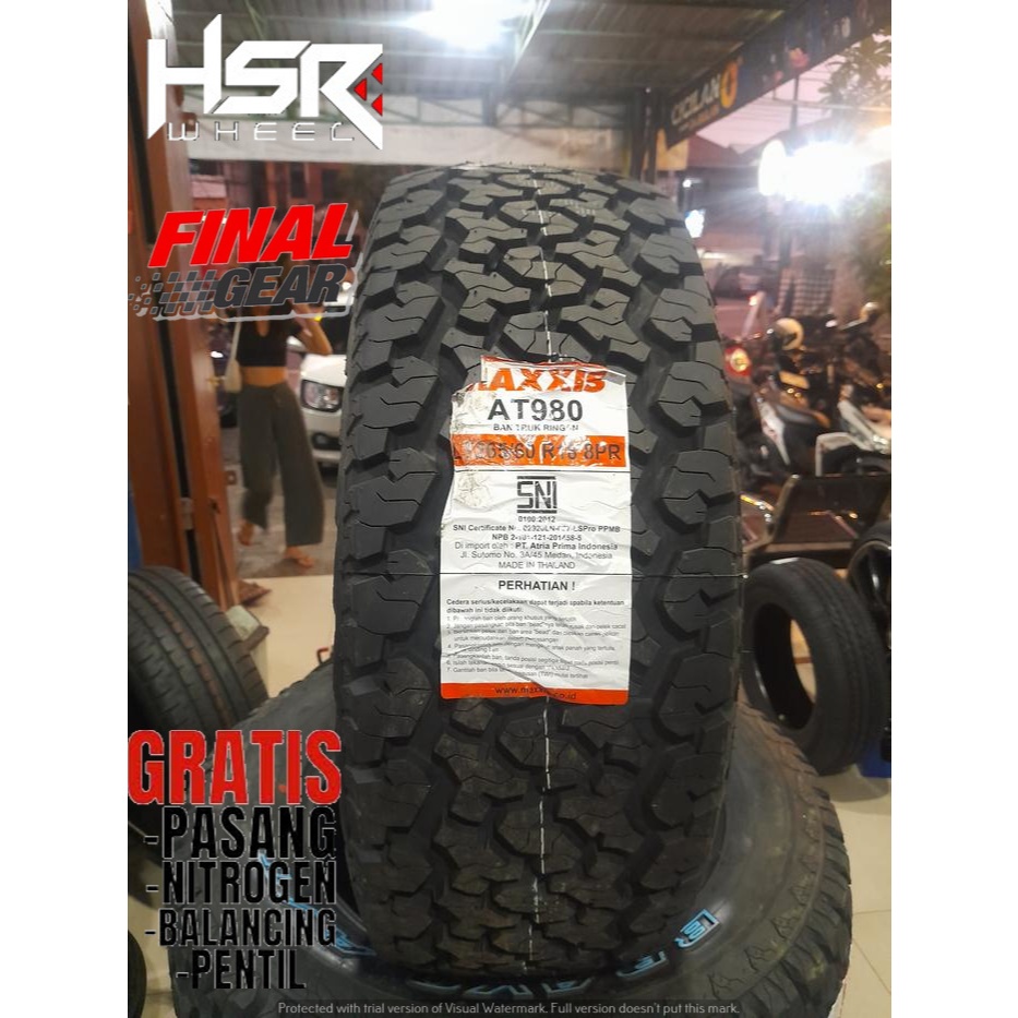 BAN MOBIL 265 60 R18 SEMI OFF ROAD / BAN MOBIL MAXXIS AT /BAN MAXXIS 265 60 R18 MURAH PASANG DI TOKO
