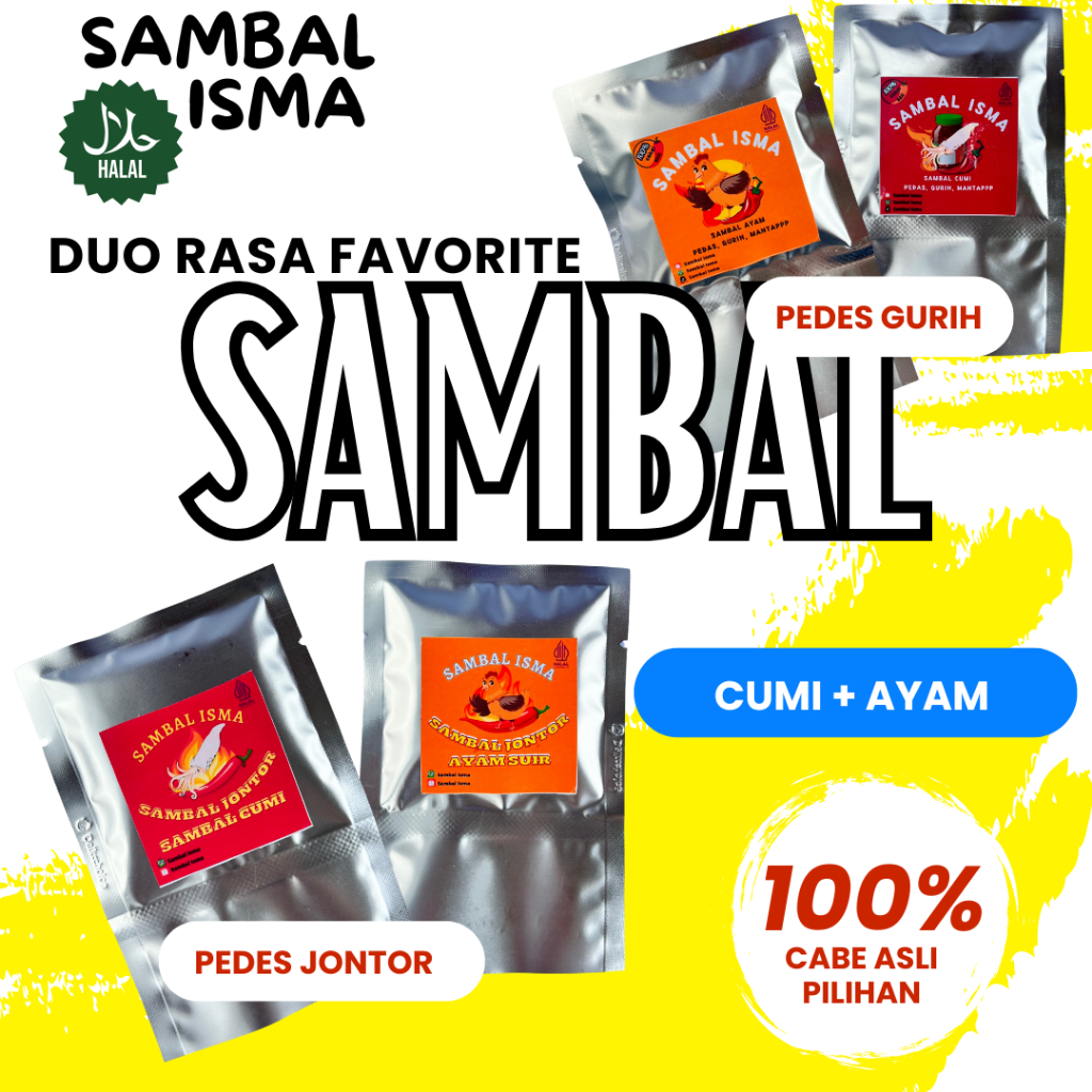 

Hemat Duo Favorite Sambal Sachet Cumi + Ayam Pilihan Terbaik