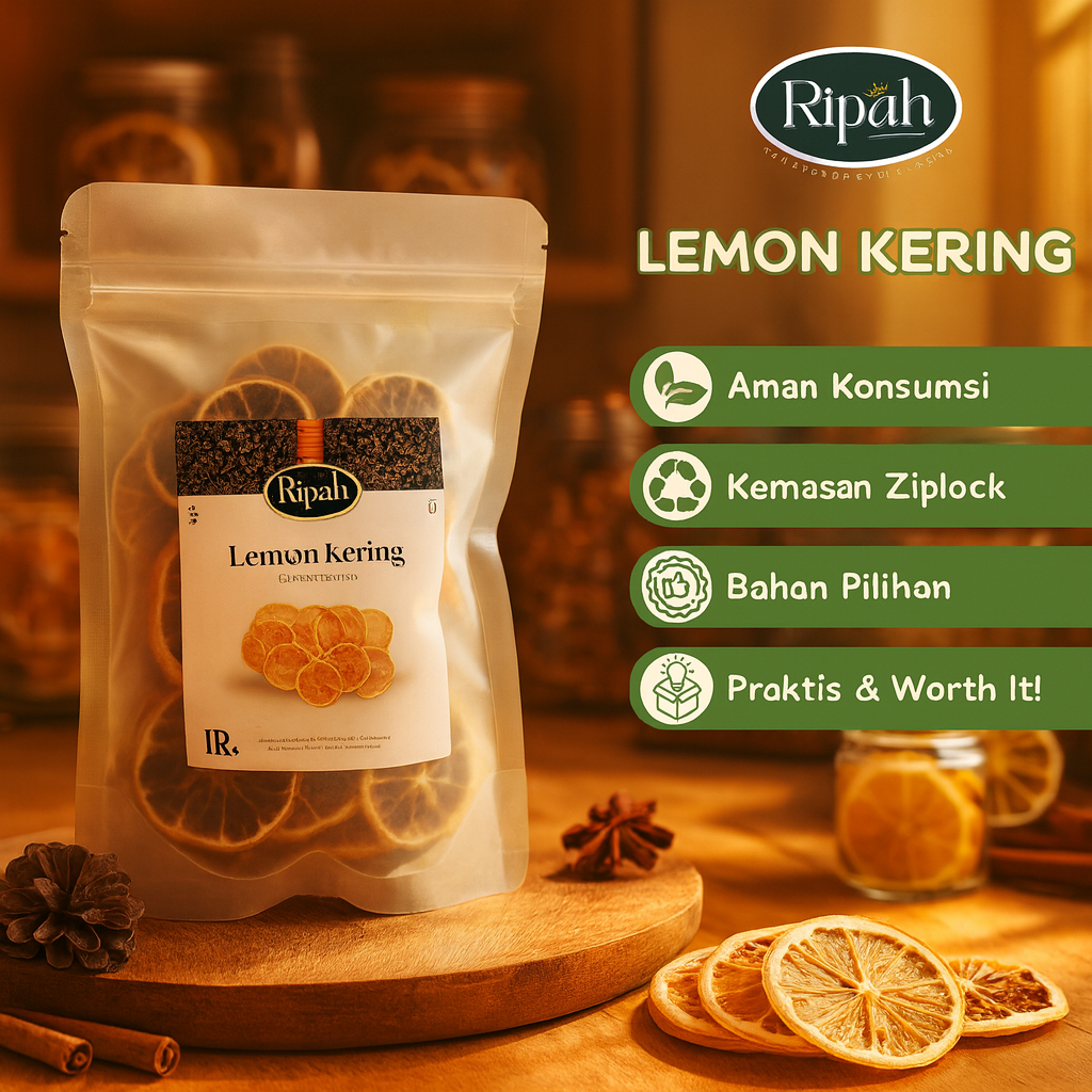 

25gr Lemon Kering Iris / Ripah Rempah PREMIUM QUALITY