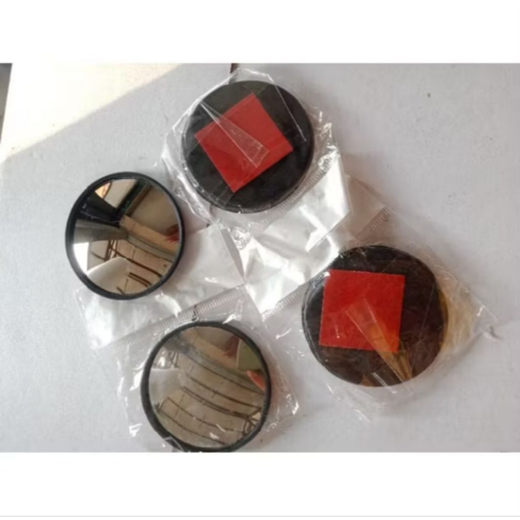 kaca bulat kaca cembung variasi kaca spion mobil variasi kaca spion motor isi 2pcs