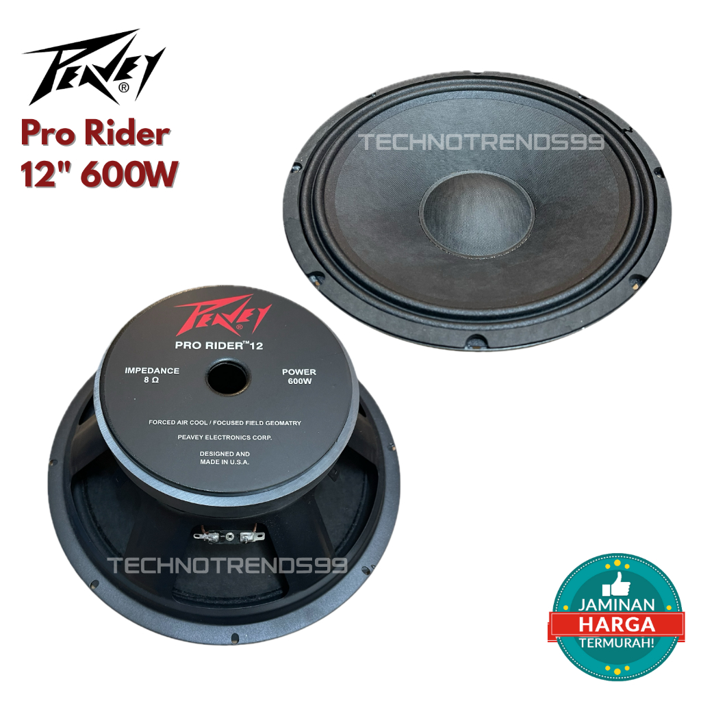 Speaker Component Pro Rider 12 Inch 600 Watt Karakter Mid Low - Speaker 12 Inch Middle