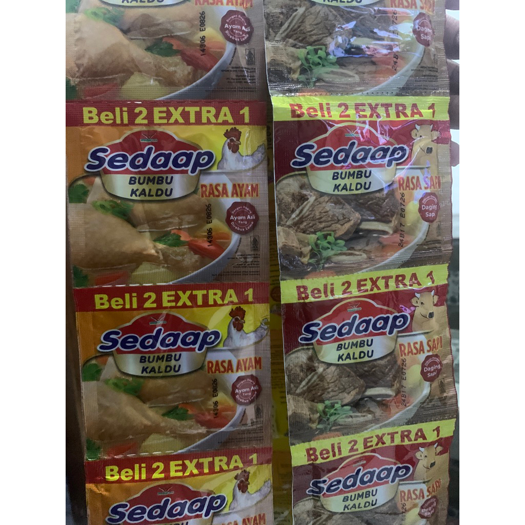 

BUMBU KALDU SEDAP 9g ( 1renceng isi 18pcs)
