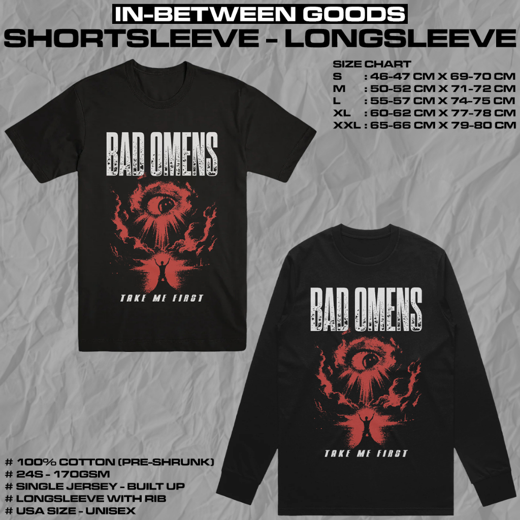 BAD OMENS - TAKE ME FIRST | T-SHIRT | LONGSLEEVE | BAND MERCH
