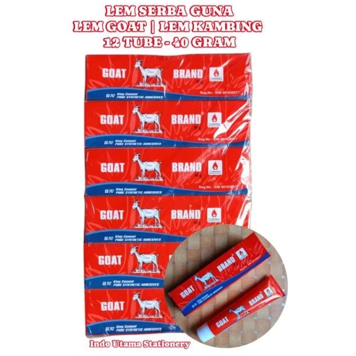 

[12 TUBE] LEM SERBA GUNA| LEM GOAT KAMBING 40 GR