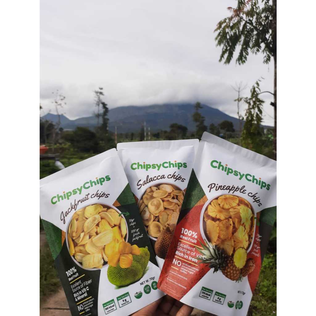 

Kripik buah, Crispy buah terbuat dari 100% buah dan Cemila lokas (ekspor). ChipsyChips.