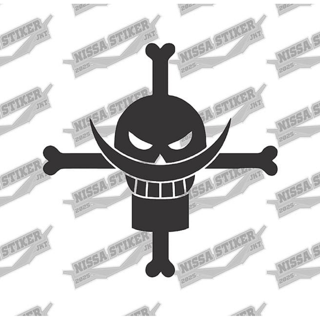 

Stiker cutting shirohige one piece stiker murah berkualitas