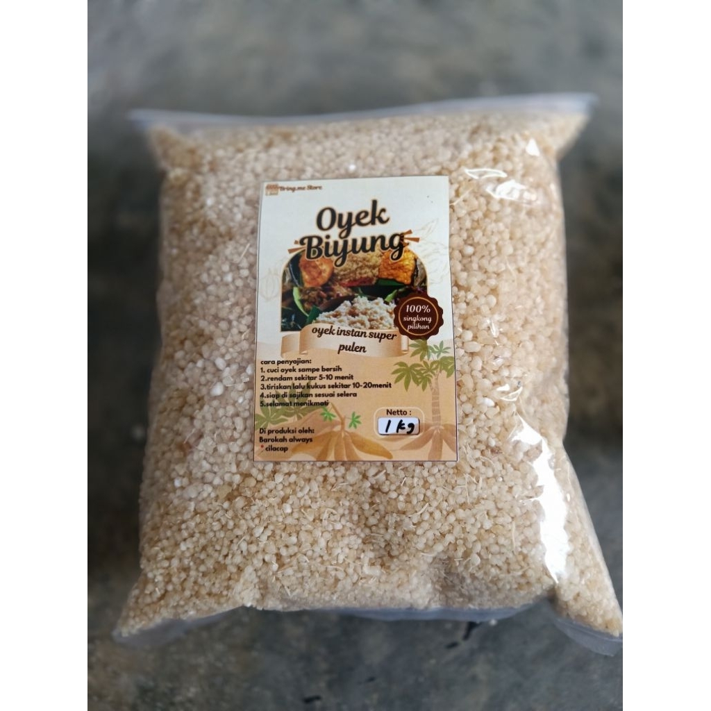 

Nasi Tiwul Instan Oyek Biyung Food 1 kg Nasi Tiwul/Nasi Oyek makanan Diet Rendah Gula