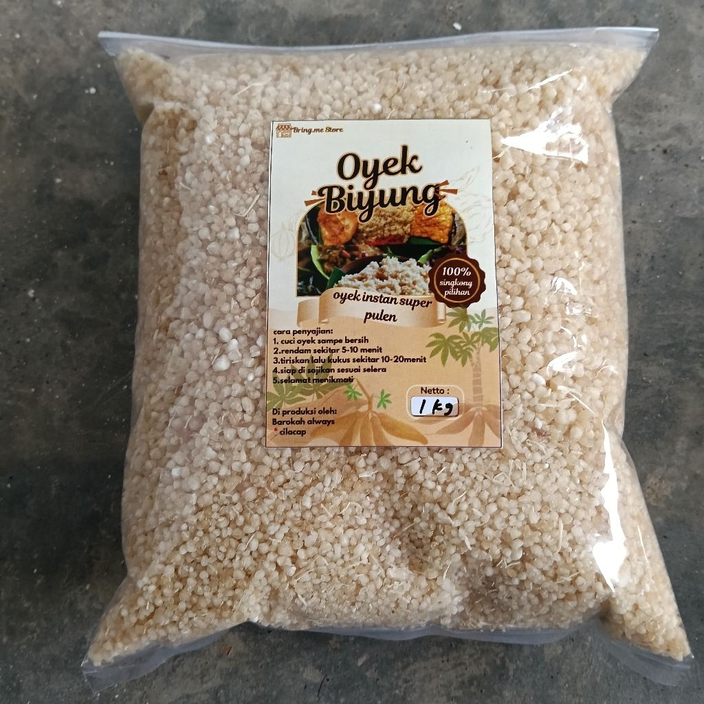 

Beras Singkong Tiwul / Oyek Fresh langsung dari Petani 1 kg Oyek Biyung Original
