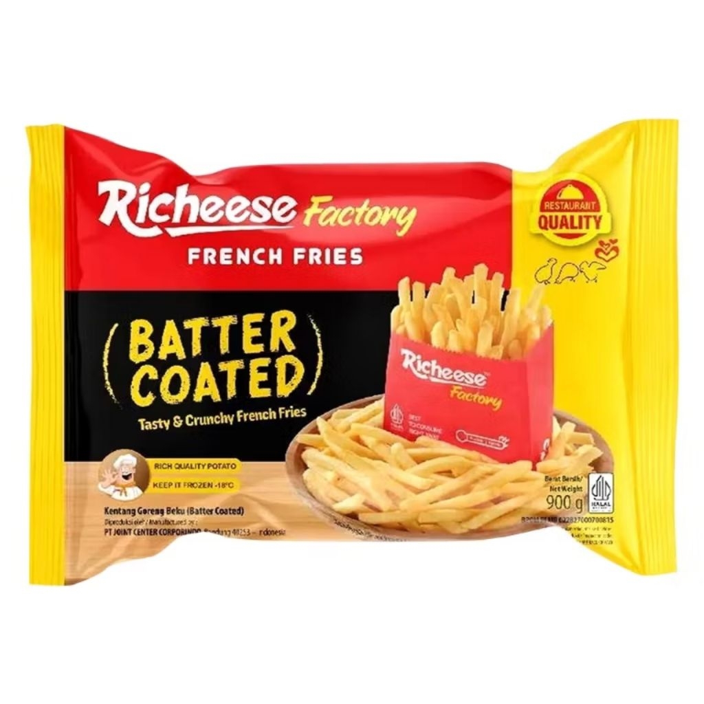 

Richeese Kentang Batter Coated 450gr Kentang Goreng Berbumbu