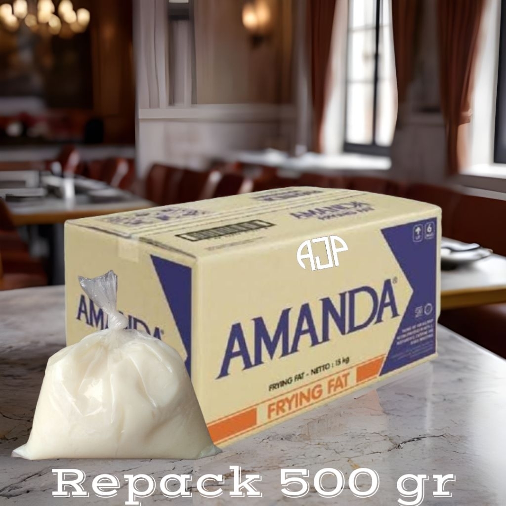 

AMANDA Frying Fat / Minyak Padat | Repack 500 gr