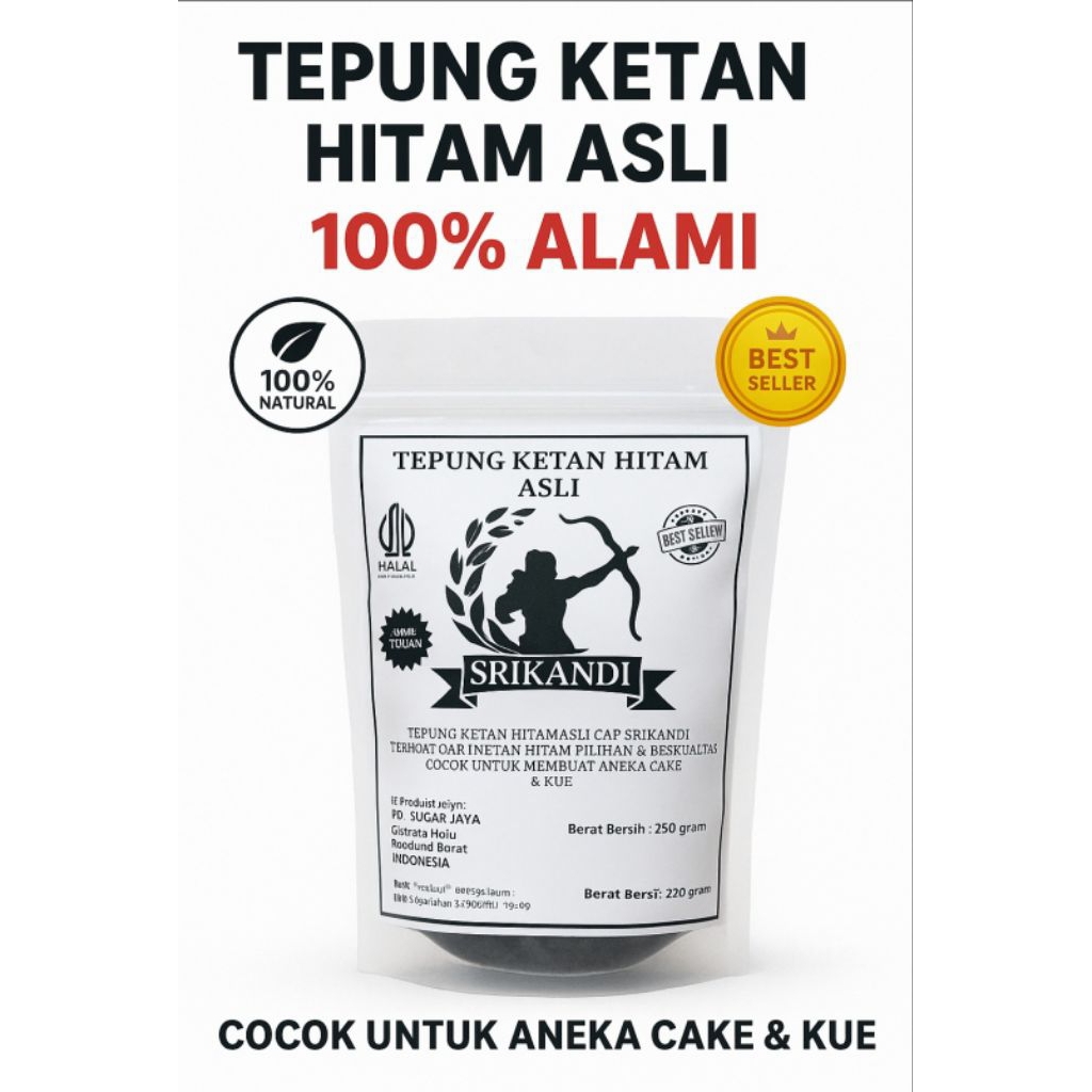 

Tepung Ketan Hitam Srikandi 250gr
