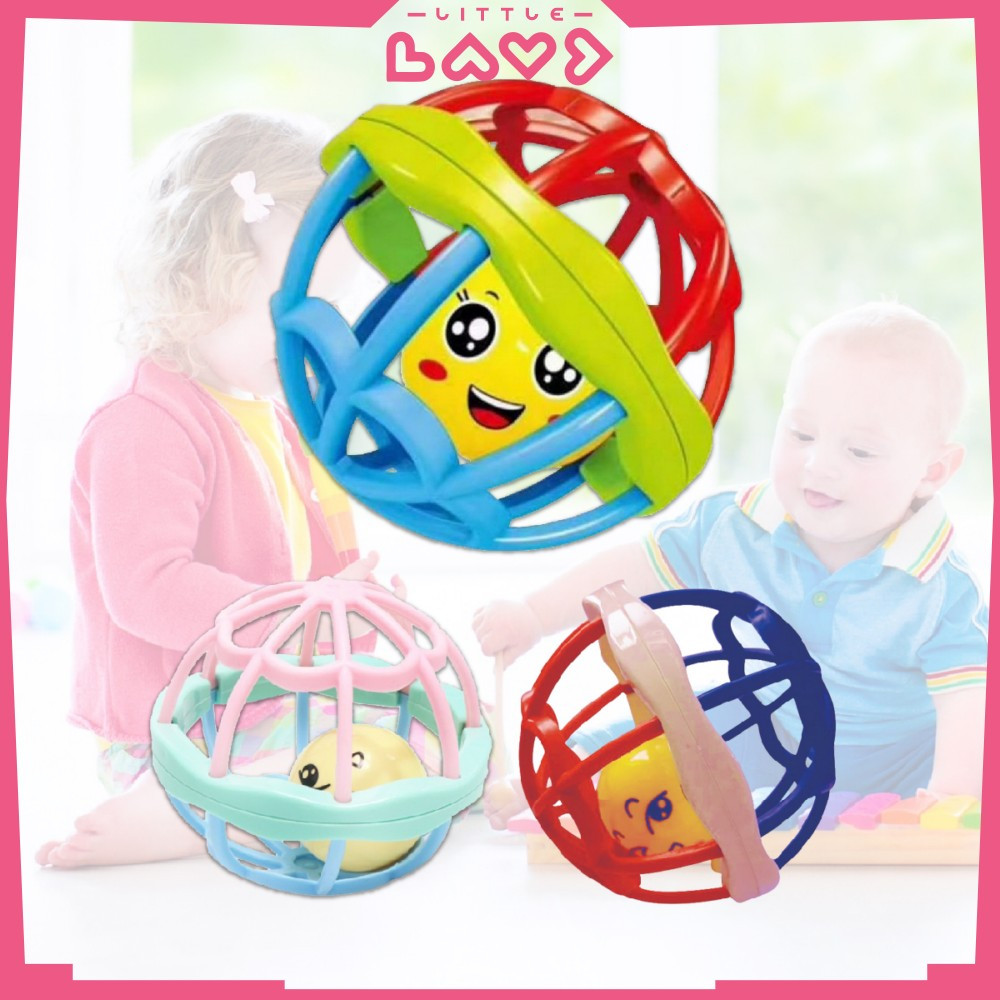 Rattle Baby Mainan Kerincingan Bayi Bola Bahan Karet Lembut / Baby ToysTeether Bayi Kerincingan Litt