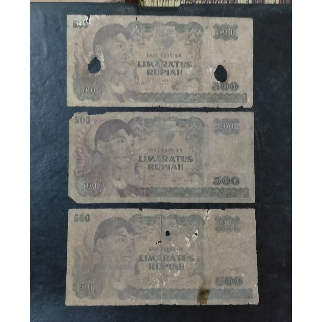 Murah uang 500 Sudirman 1968 jelek