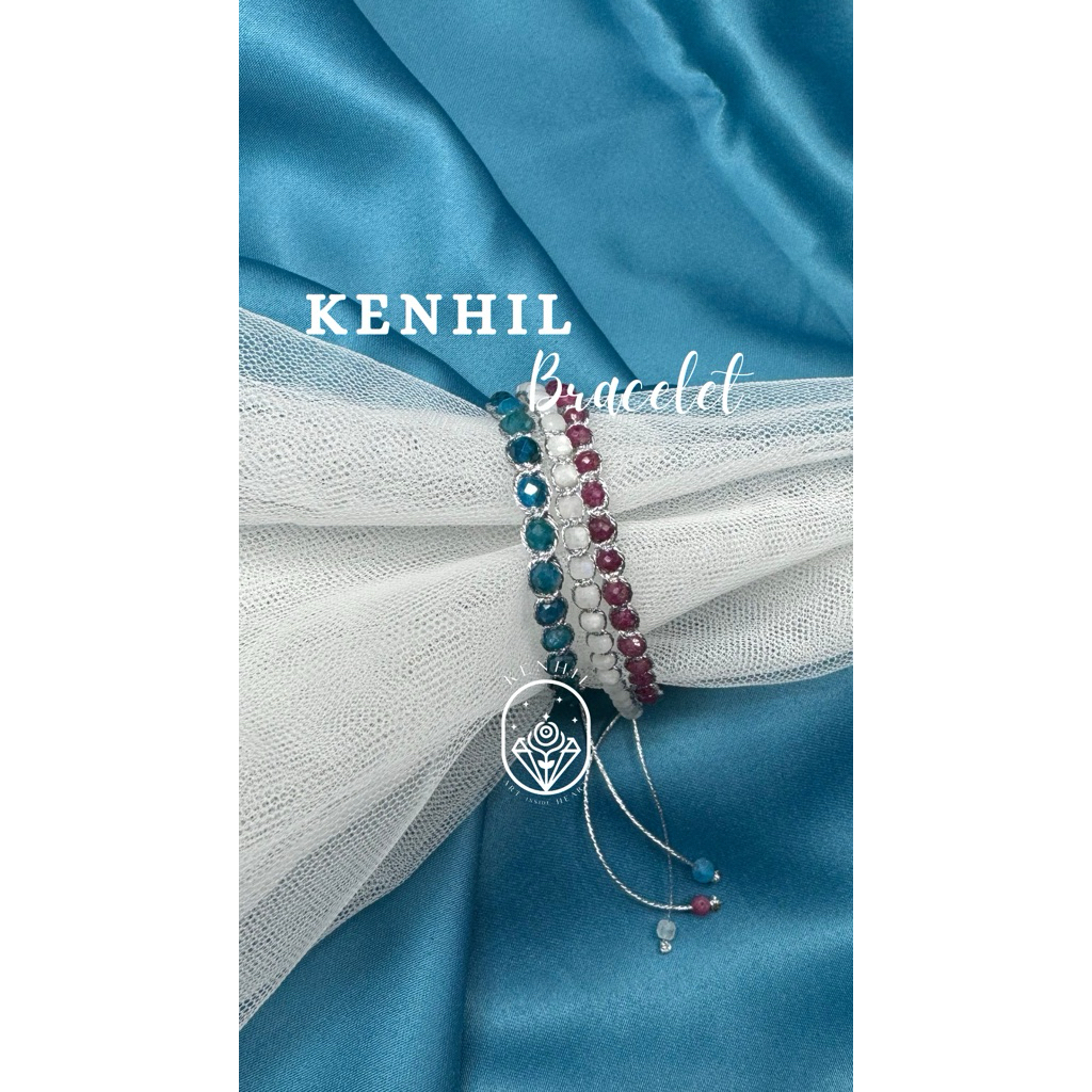BUKAN GELANG SAMAPURA / Gelang anyam Blue apetite - Ruby