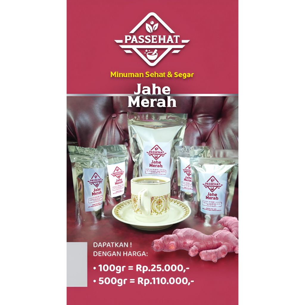 

Passehat Jahe Merah Minuman Sehat & Segar