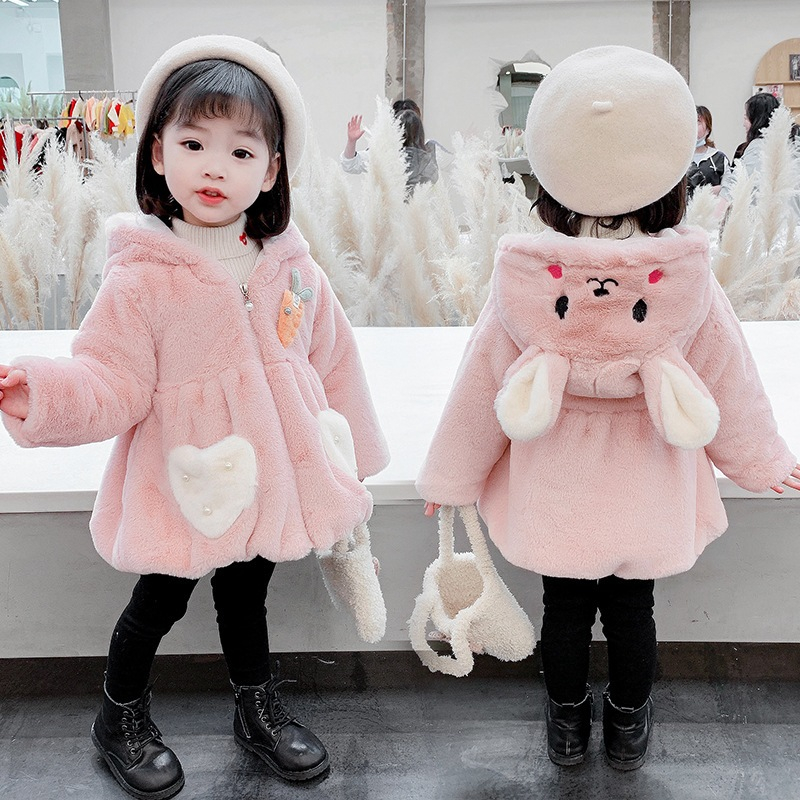 Jaket Bulu Anak Bayi Perempuan Import Korea Winter Jacket Hangat Bayi Perempuan 6 18 Bulan Cewek Jak
