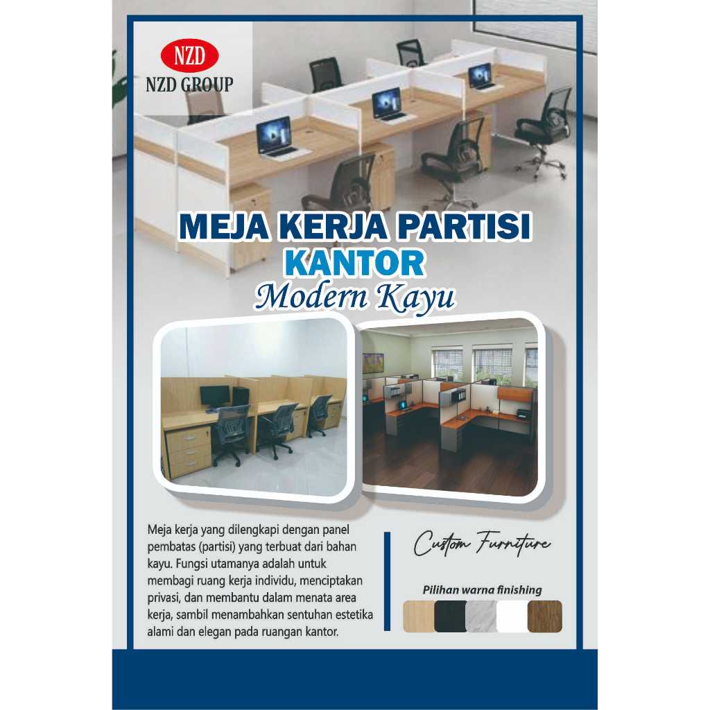 Meja Kerja Partisi Kantor