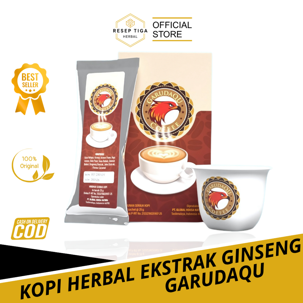 

Kopi Herbal Garudaqu Ekstrak Ginseng Untuk Stamina & Aman Di Lambung