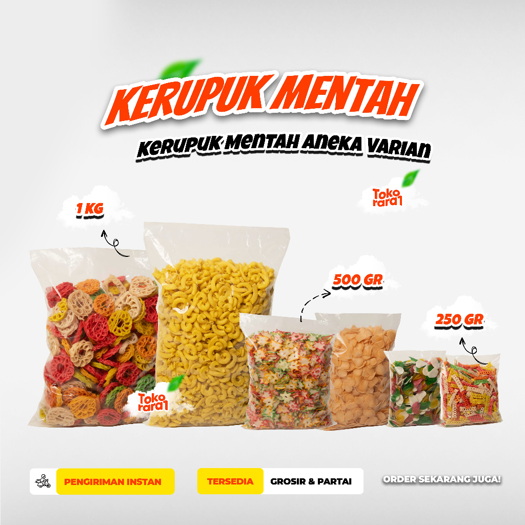 

Kerupuk Mentah Krupuk Seblak mentah 500gr