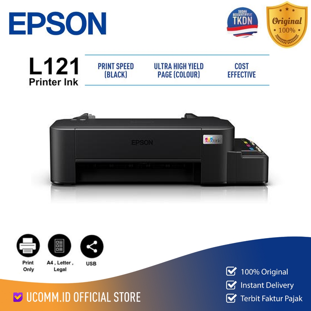 EPSON Printer L121 pengganti Epson L120 Fungsi Print Only Printer Epson Original
