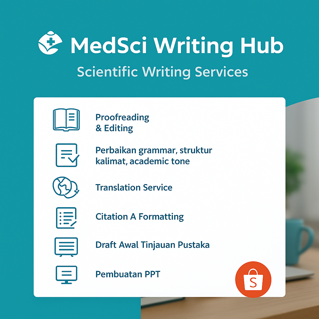 MedSci Writing Hub – Jasa Proofreading, Editing, Translation & Formatting Karya Ilmiah