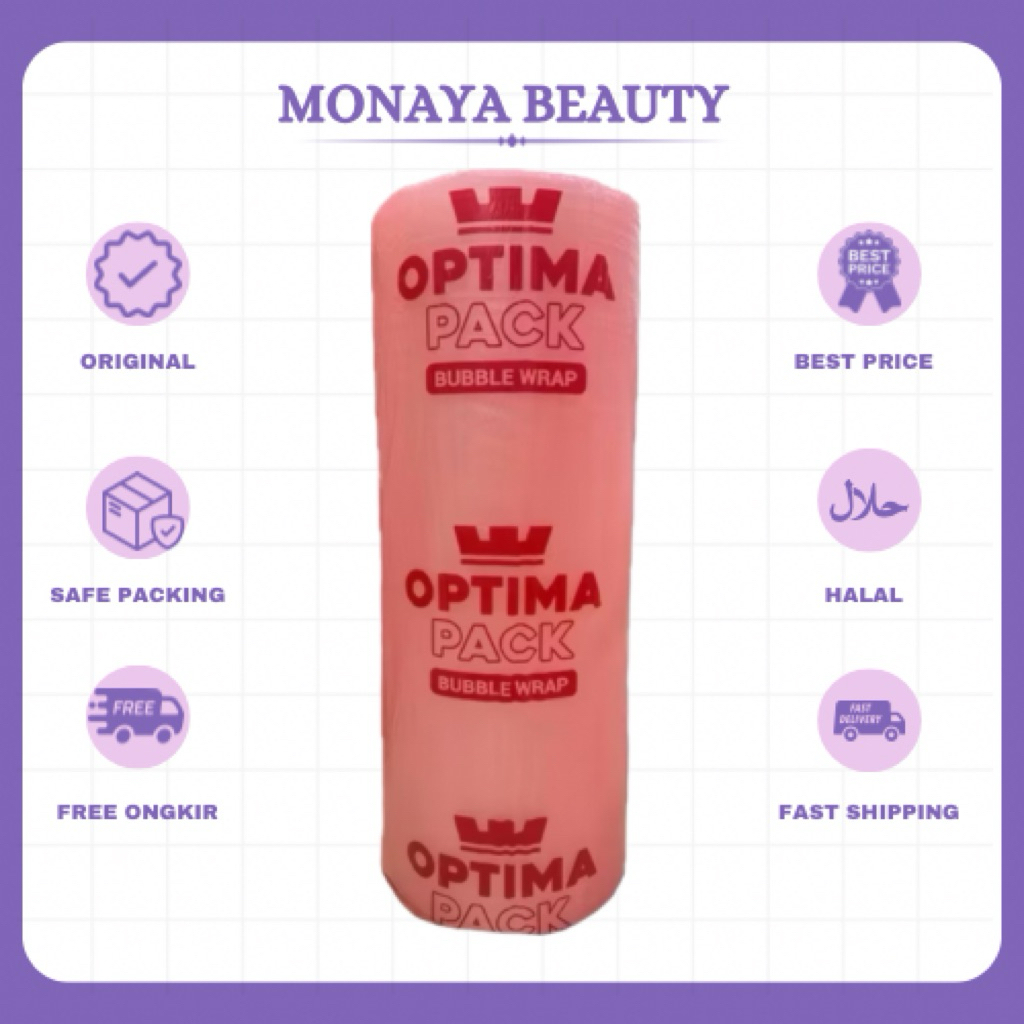 

Optima Top Bubble Wrap Bening Premium 3.3kg 125cm x 50m | Bubble Wrap Premium Tebal Kokoh Dan Kuat