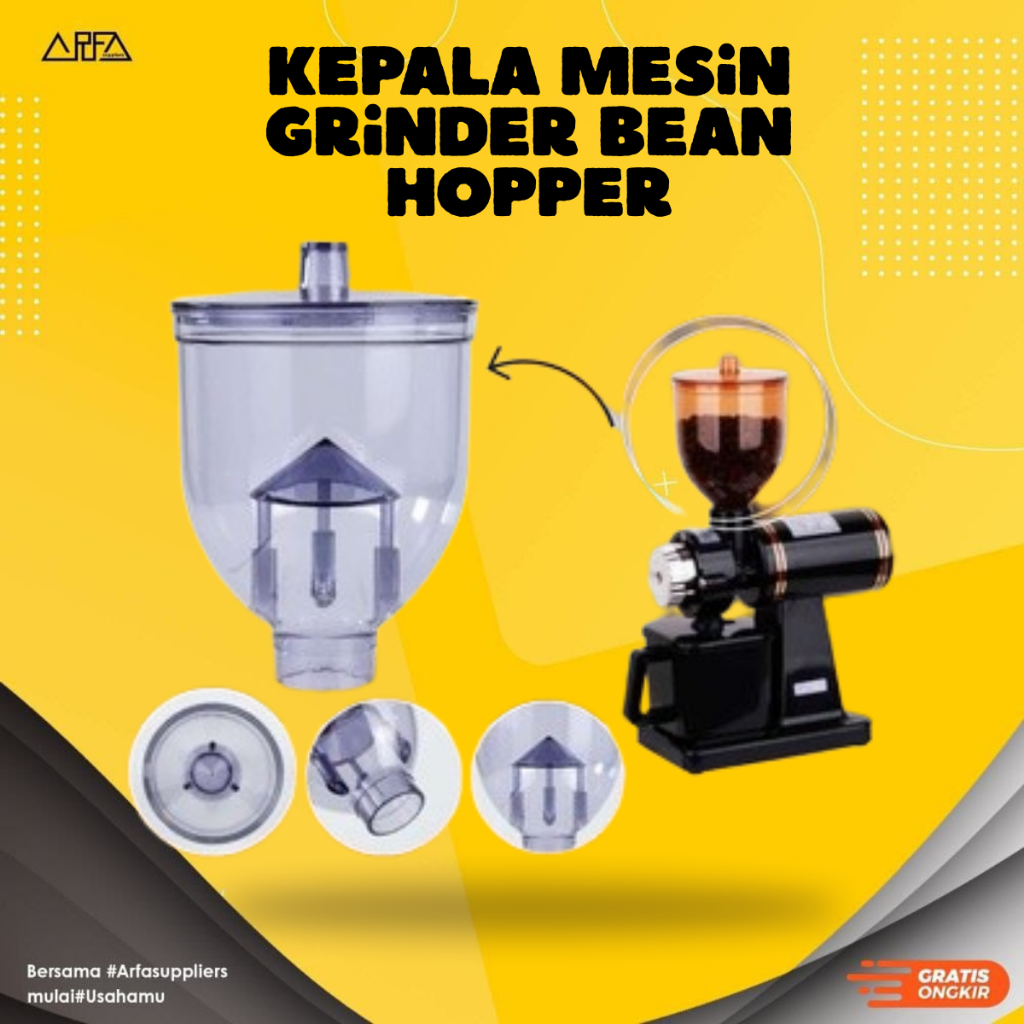 Kepala Mesin Grinder Bean Hopper