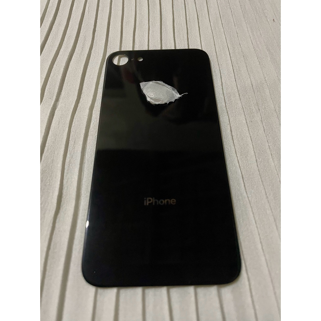 BACKGLASS IPHONE 8 BLACK / HITAM