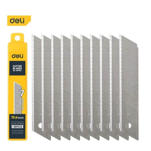 

Deli Isi Ulang Cutter 25 Mm / Isi Ulang Cutter 10 pcs Tajam Dan Anti Karat EDL-DP05