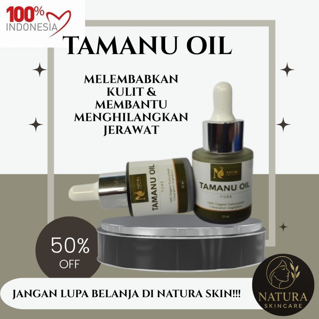 TAMANU OIL Atasi Masalah Jerawat Dan Bekas Jerawat Original BPOM Isi 10ml Untuk Laki Dan Perempuan