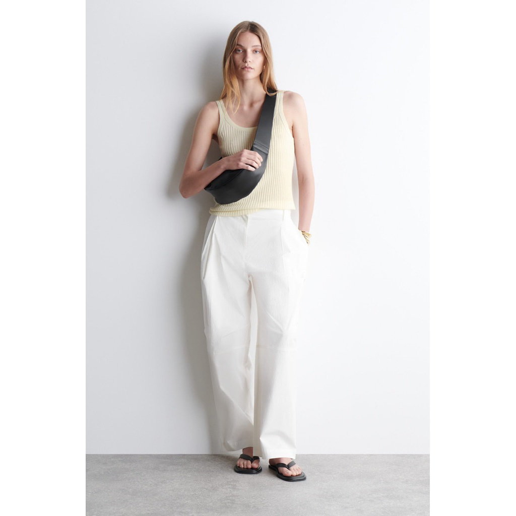 preloved COS swing crossbody bum leather bag half moon viral cos bag