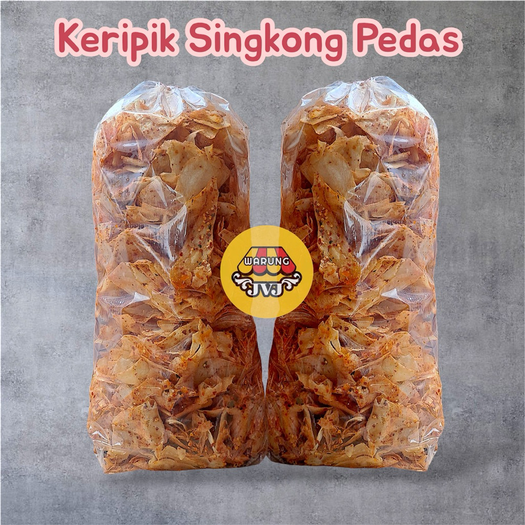 

Keripik Singkong Pedas Gurih Renyah – Snack Cemilan Kekinian