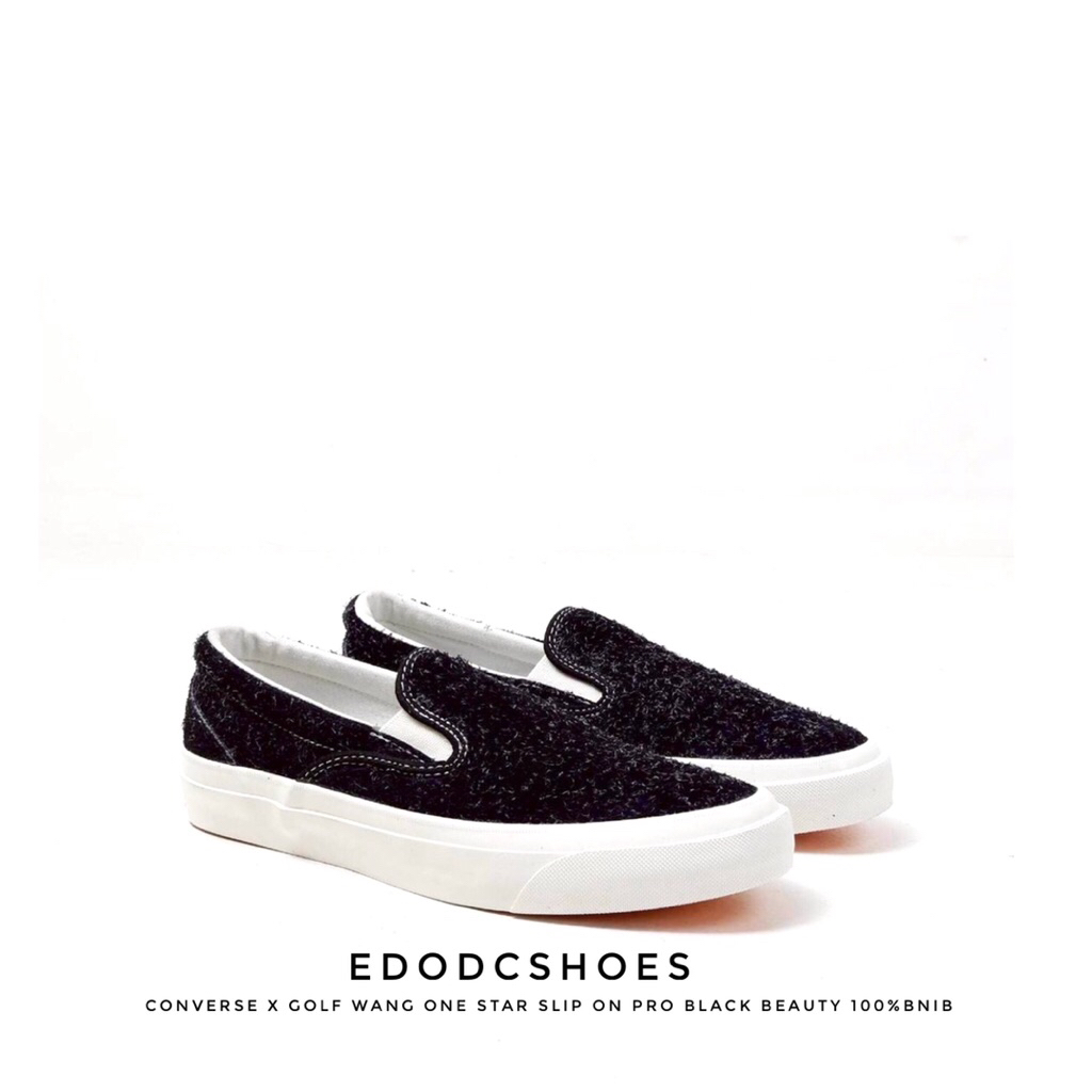 sepatu Converse X Golf Wang One Star Slip On Pro Black Beauty 100%Bnib
