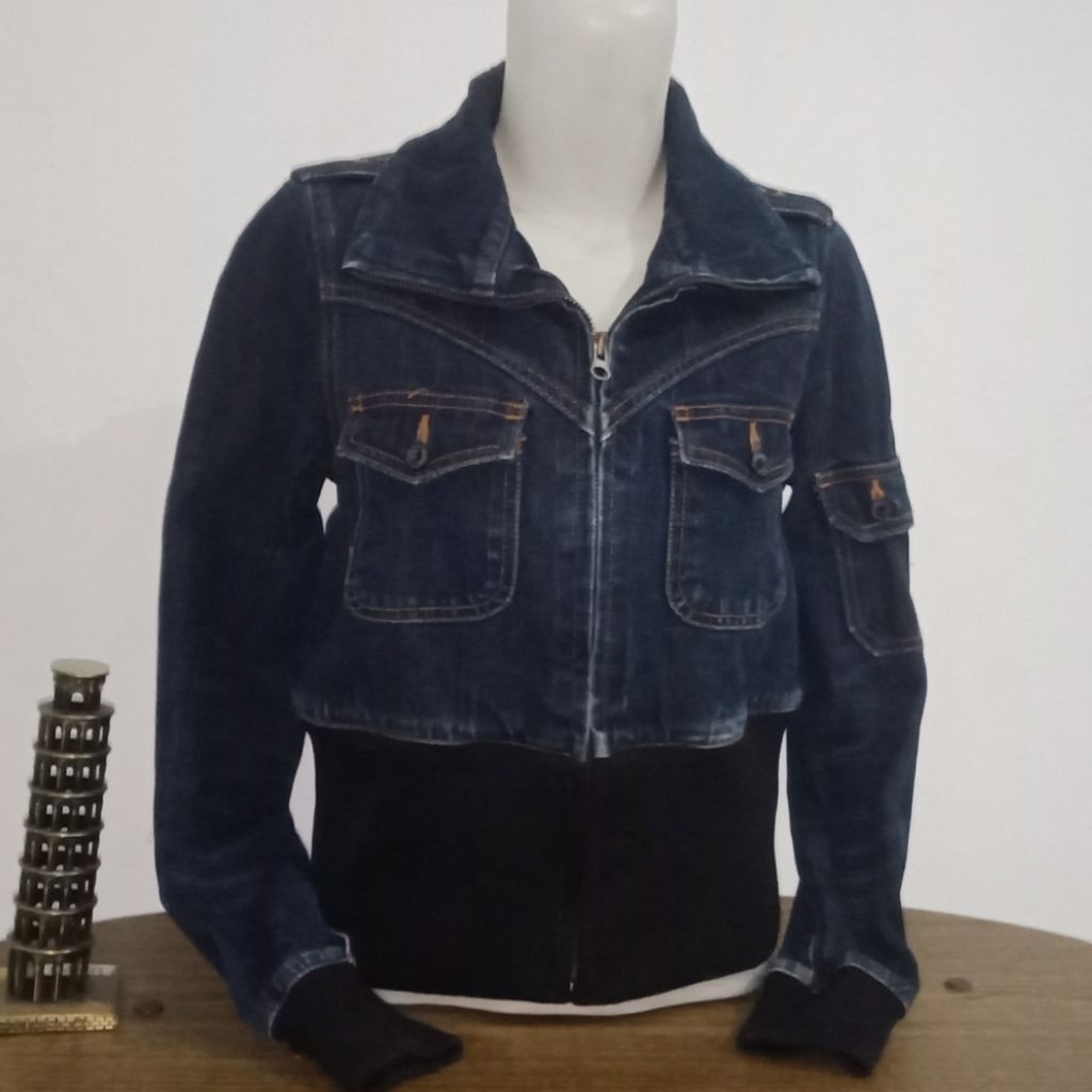 ATASAN DENIM ZIPPER
