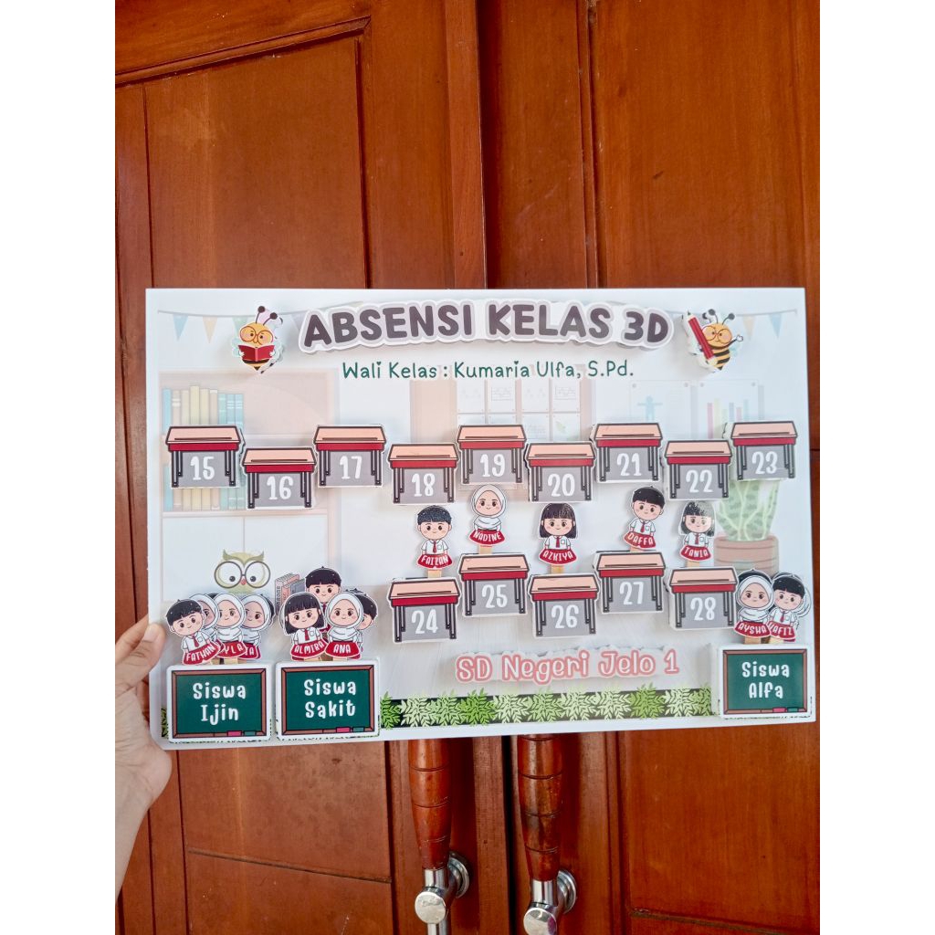 

POPUP 3D ABSENSI KELAS / PRESENSI KELAS