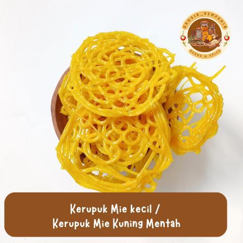 

Kerupuk Mie kecil / Kerupuk Mie Kuning Mentah