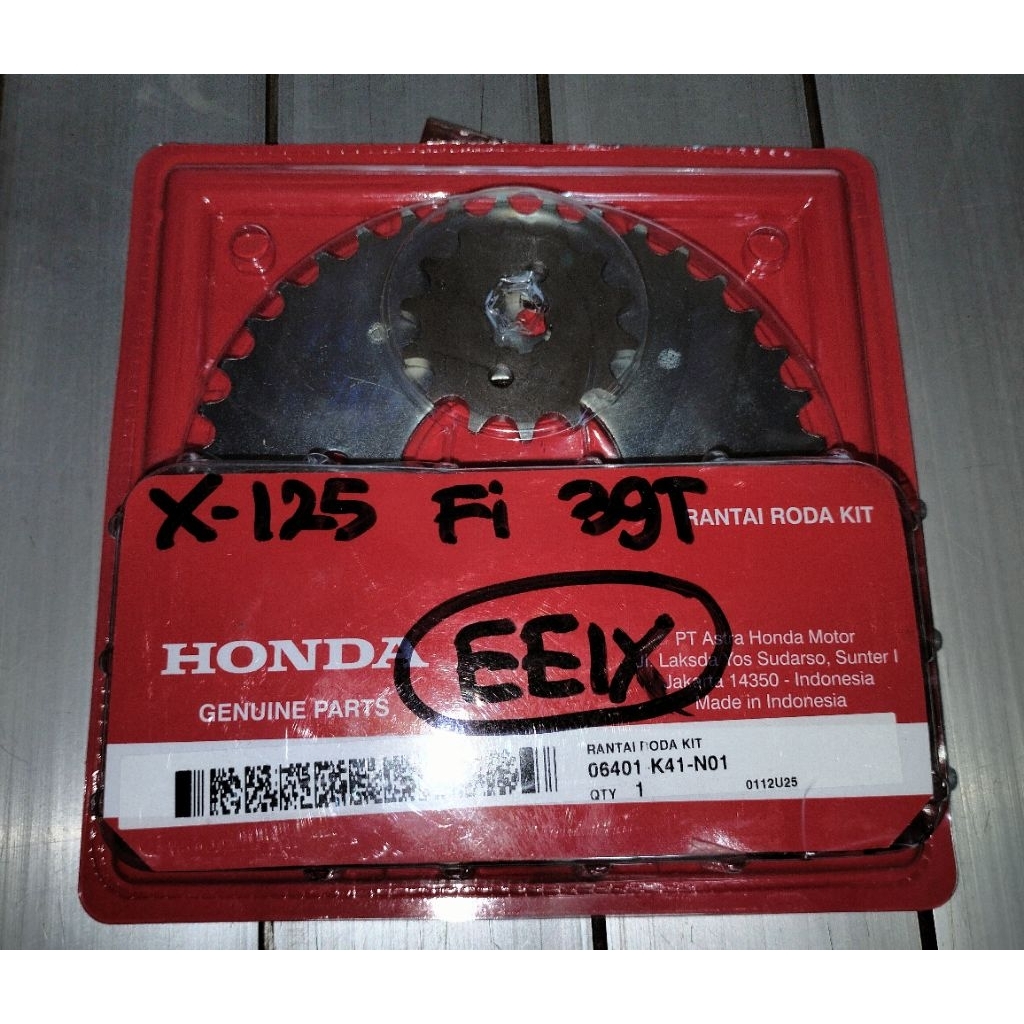 Gear Set AHM Original Honda Supra X125 FI /Blade New 125FI 06401-K41-N01