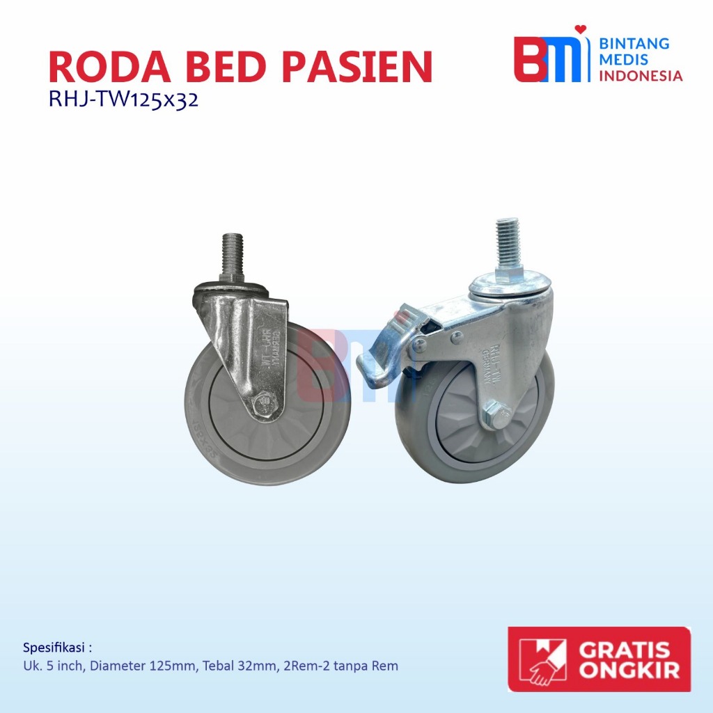 Roda Bed Pasien RHJ-TW 125x32