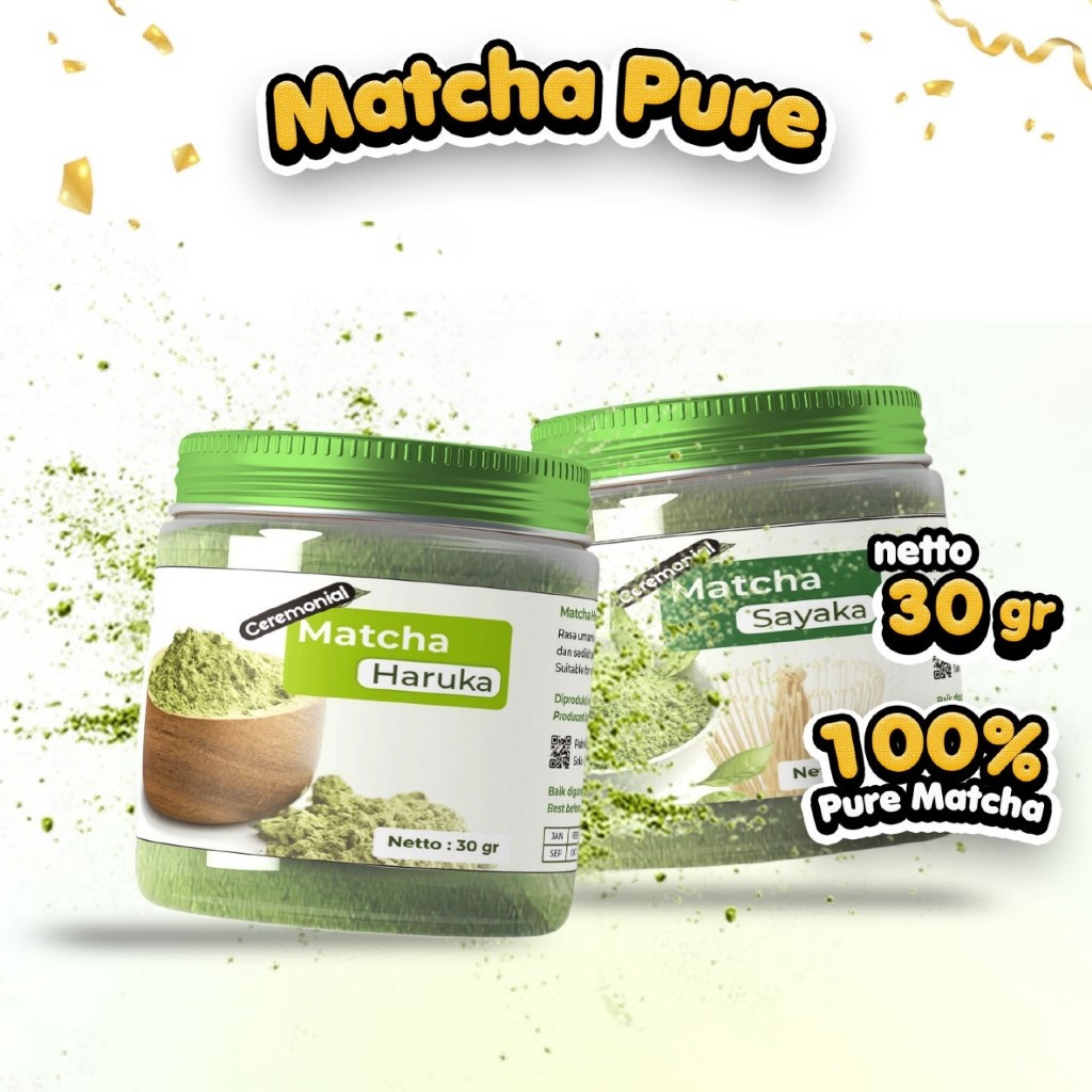 

Pure Matcha Powder, Bubuk Matcha Murni Kemasan 30 gram