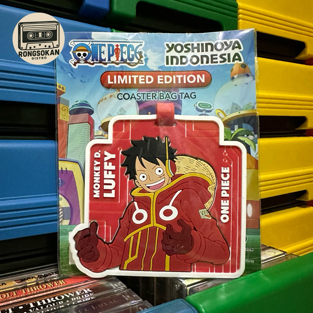 Coaster Bag Tag edisi ONE PIECE LUFFY MERAH (YOSHINOYA)