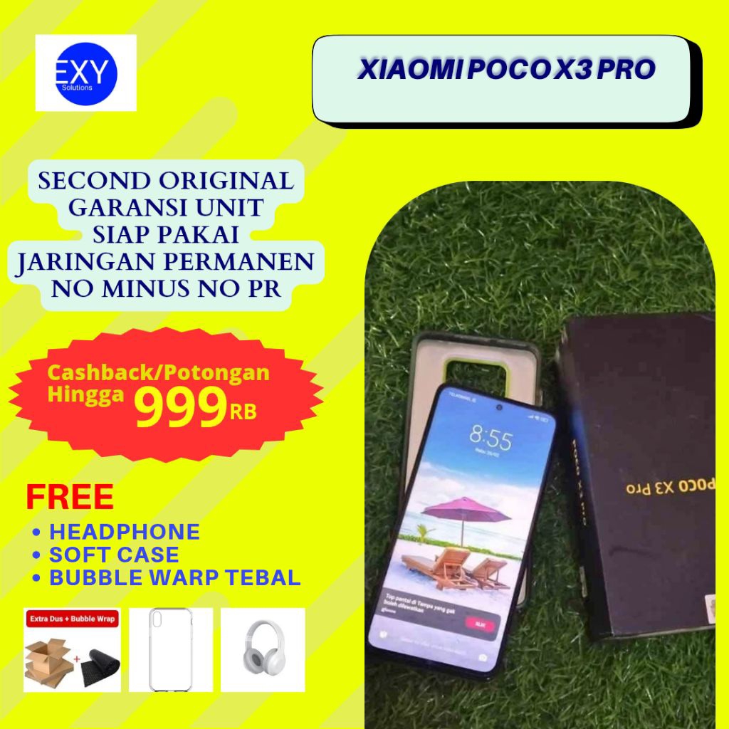 Xiaomi Poco X3 Pro Ram 8 Rom 256GB Second Bekas Original Bergaransi Resmi Extam