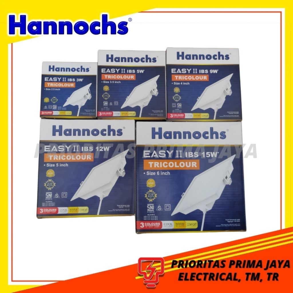 Downlight Hannochs IBS (Petak) 3W - 15W Tricolour