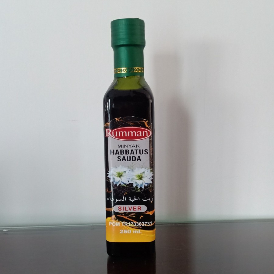 

Minyak Habbatussauda Rumman Silver 250ml Habbat Oil 250 ml ( Minyak Habbat Murni untuk diminum kesehatan )